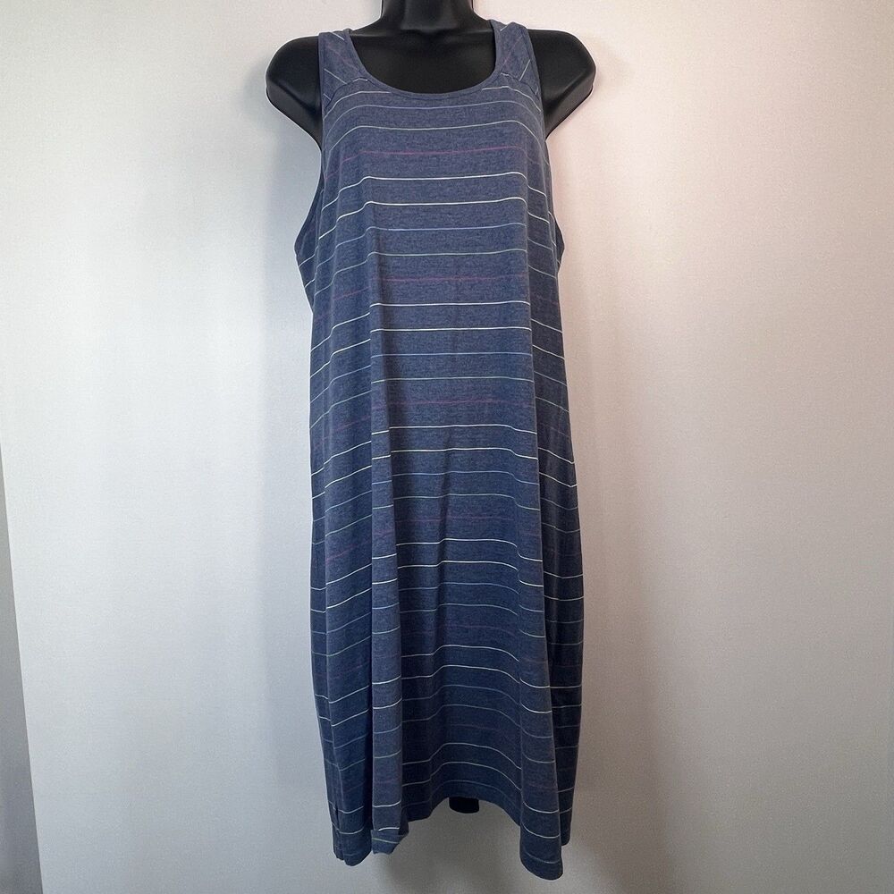 Mountain Khakis Women's Contour Dress Twilight Stripe Size XL